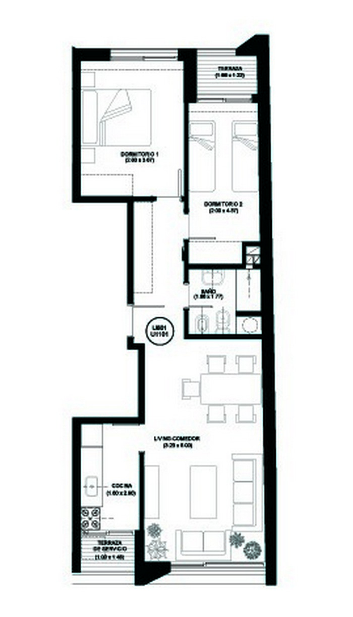 Esrtrena - Aptos 2 dorm VIS