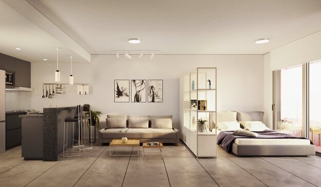 1 dorm en construccion