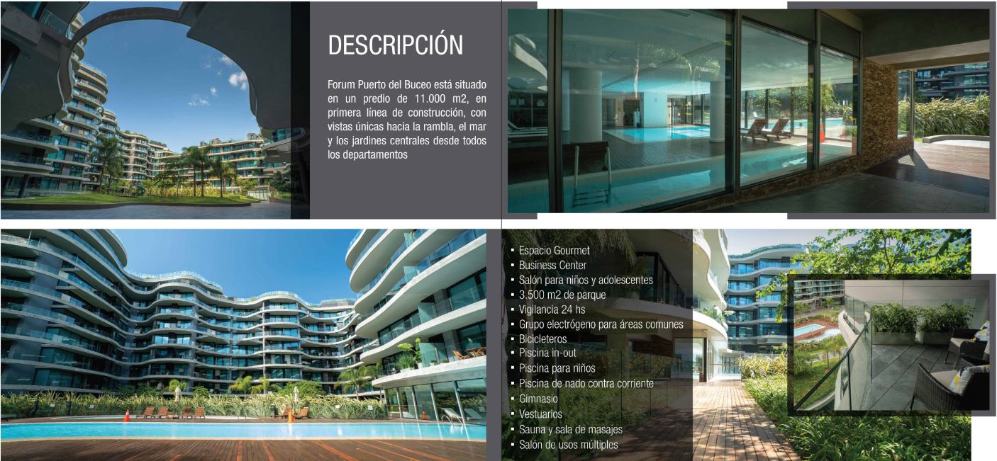 Apto 1 Dorm en Puerto Buceo