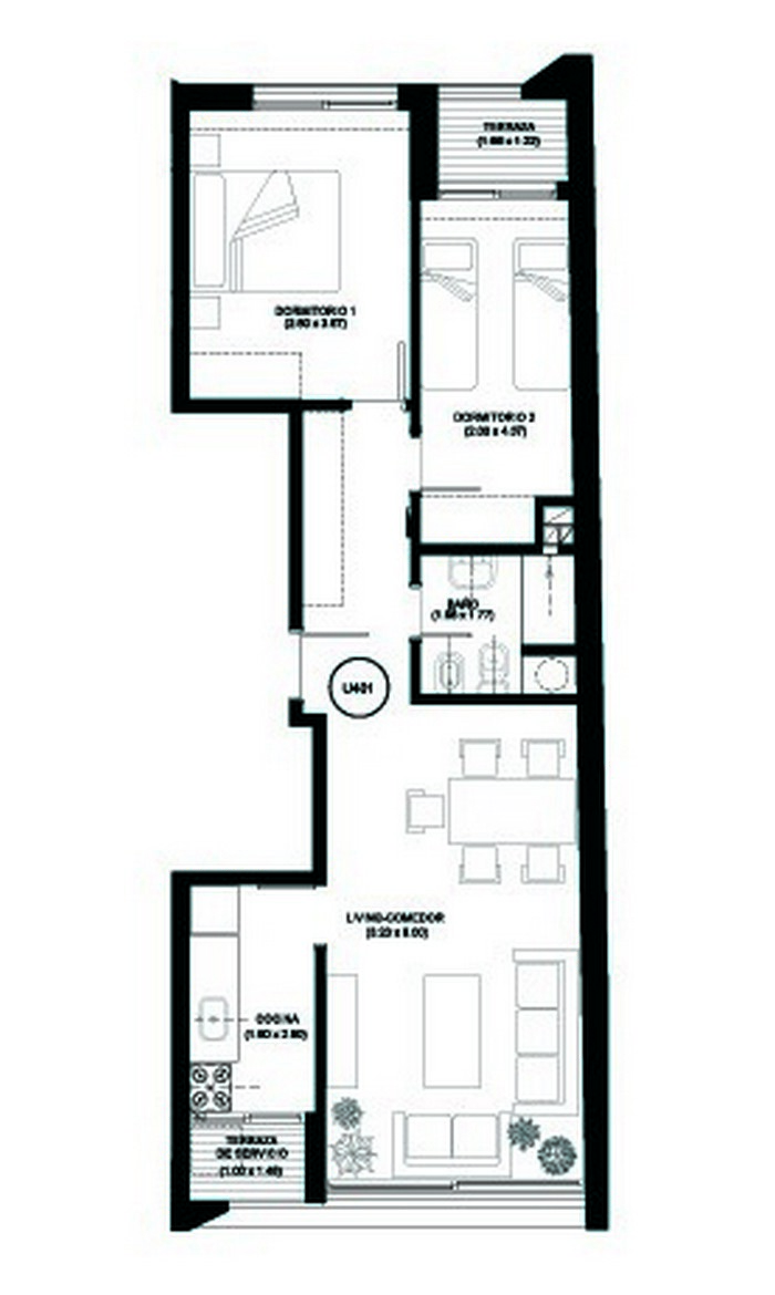 Esrtrena - Aptos 2 dorm VIS
