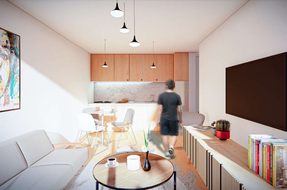 1 dorm en construccion