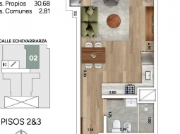 Monoambiente en obras