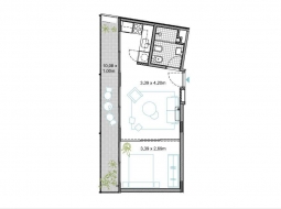 1 dorm en pozo