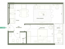1 dorm en construccion