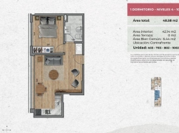 1 dorm en Pta Carretas