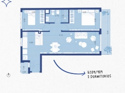 2 Dorm en Palermo