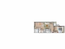 1 dormitorio en construccion