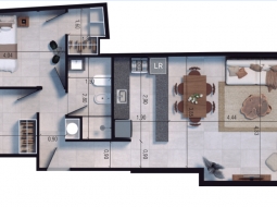 2 Dorm en construccion