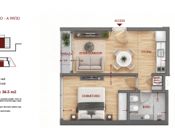 1 DORM EN POZO