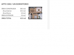 1 dorm en construccion