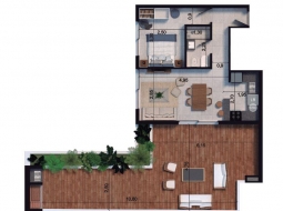 1 dorm en construccion